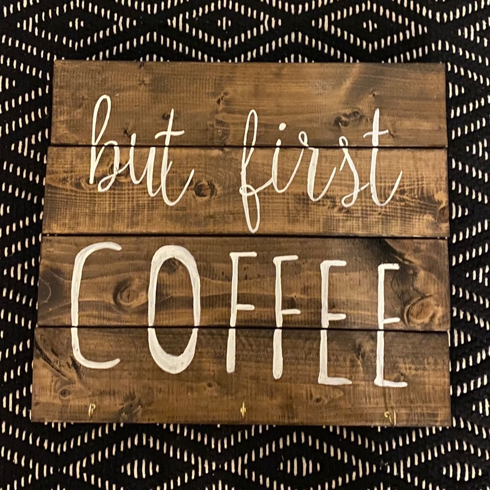 Coffee Barnwood Sign